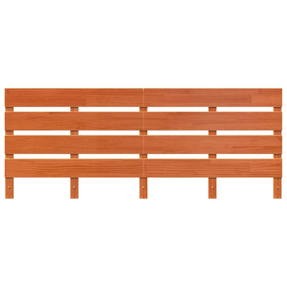 Headboard Wax Brown 200.5 x 3 x 80 cm Solid Pine Wood