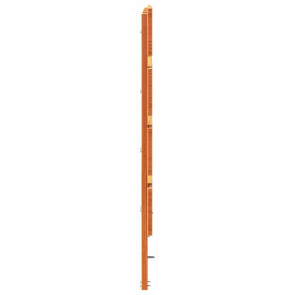 Headboard Wax Brown 200.5 x 3 x 80 cm Solid Pine Wood