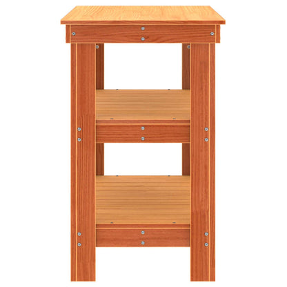 Work Bench with Shelf 78.5 x 50 x 80 cm Solid Pine Wood