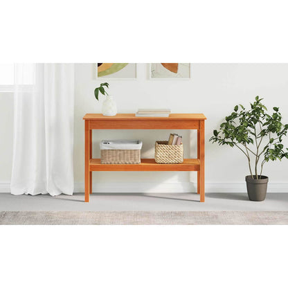 Console Table Wax brown 110 x 40 x 75 cm Solid pine wood