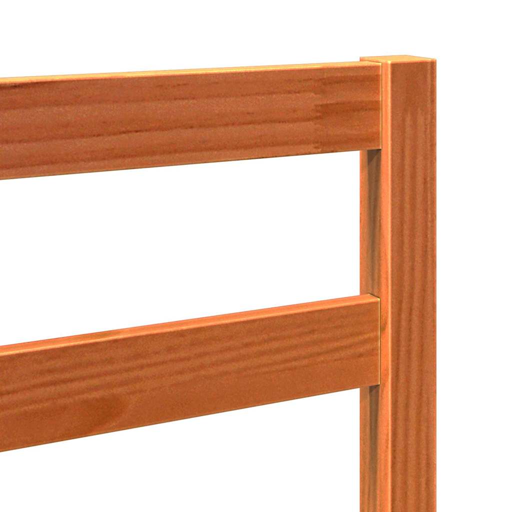 Bed Headboard Wax Brown 80.5 x 4 x 104 cm Solid Pine Wood