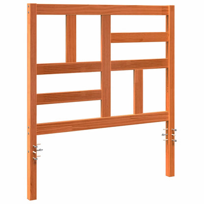 Bed Headboard Wax Brown 80.5 x 4 x 104 cm Solid Pine Wood