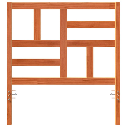 Bed Headboard Wax Brown 105.5 x 4 x 104 cm Solid Pine Wood