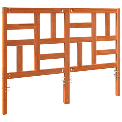 Bed Headboard Wax Brown 145.5 x 4 x 104 cm Solid Pine Wood