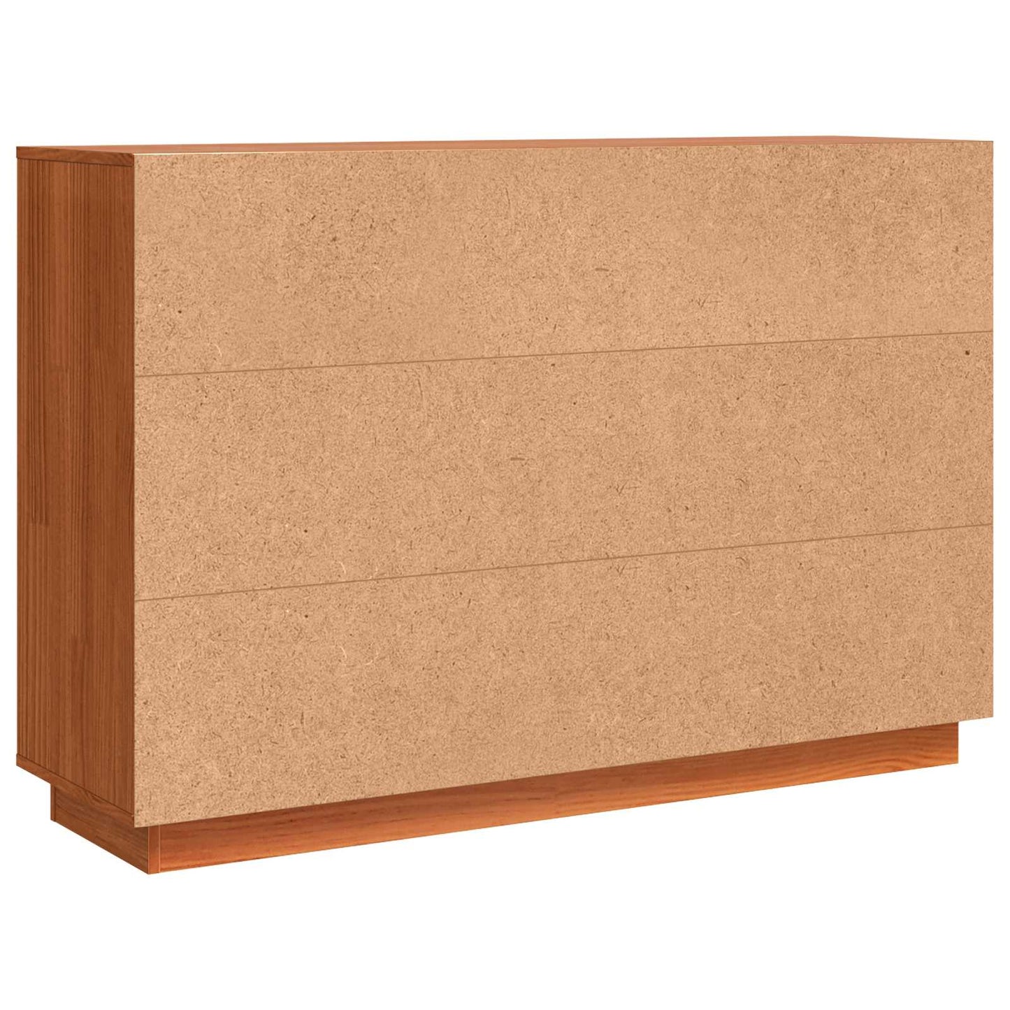 Sideboard Brown Oak 111 x 34 x 75 cm Solid Pine Wood