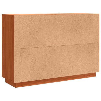 Sideboard Wax Brown 110 x 34 x 75 cm Solid Pine Wood