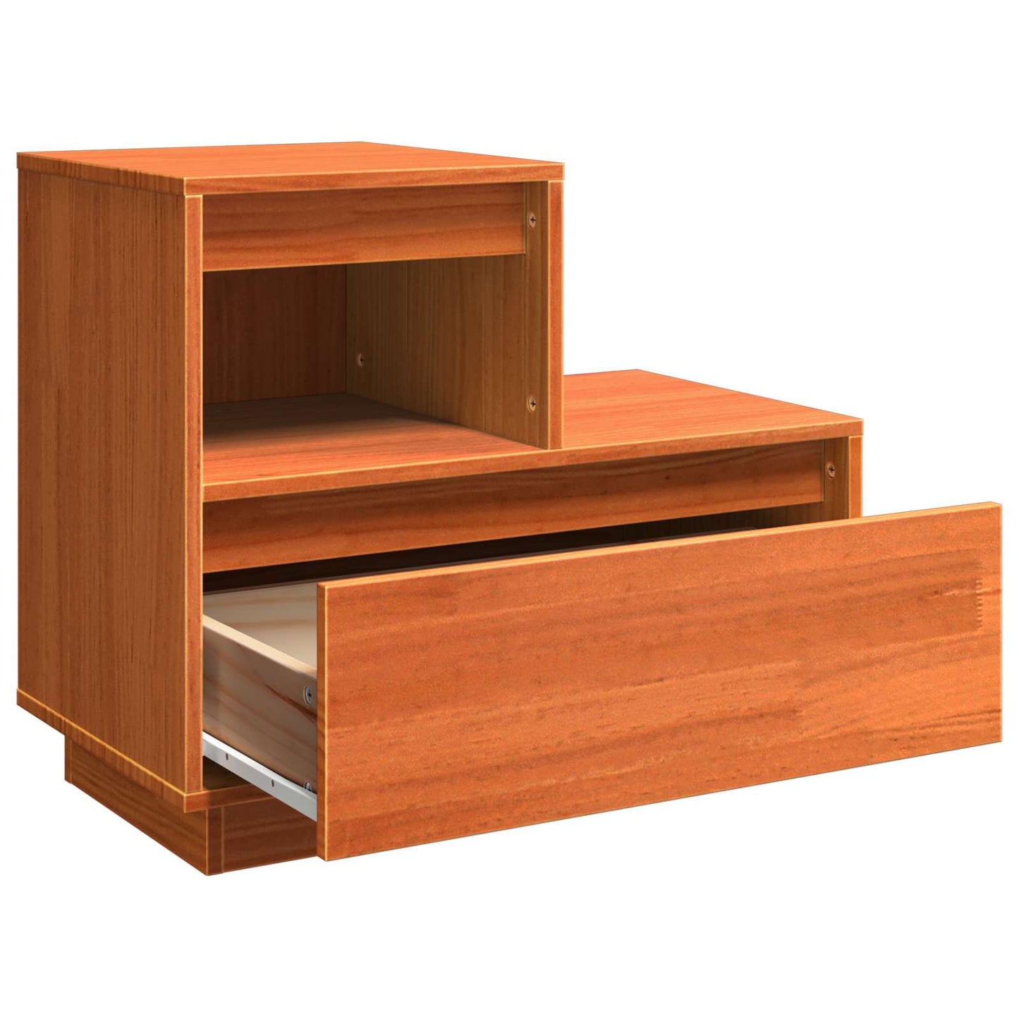 Bedside Cabinet Wax Brown 60 x 34 x 51 cm Engineered Wood