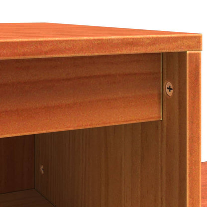 Bedside Cabinet 2 pcs Wax Brown 60 x 34 x 51 cm Engineered Wood