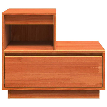 Bedside Cabinet 2 pcs Wax Brown 60 x 34 x 51 cm Engineered Wood