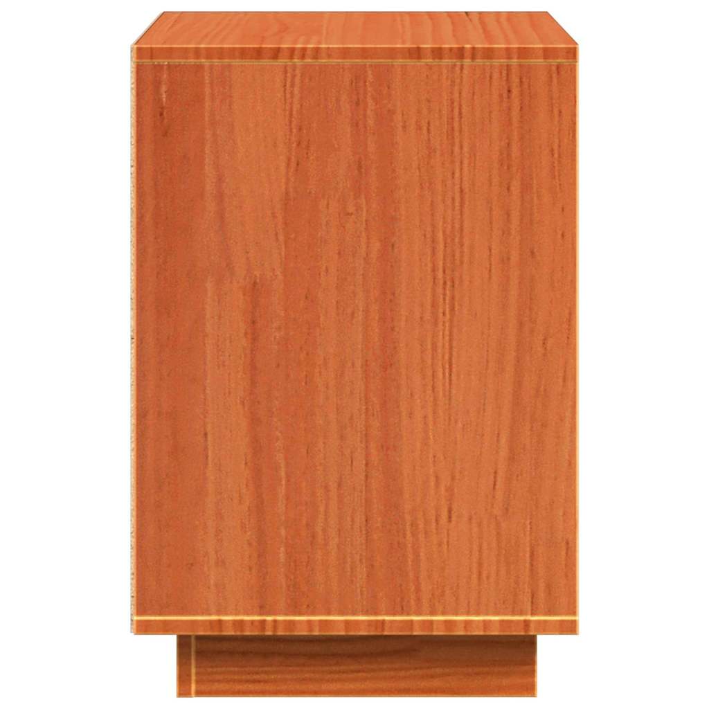 Bedside Cabinet 2 pcs Wax Brown 60 x 34 x 51 cm Engineered Wood