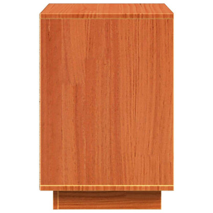 Bedside Cabinet 2 pcs Wax Brown 60 x 34 x 51 cm Engineered Wood