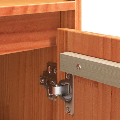 Sideboard Wax Brown 104.5 x 34 x 80 cm Solid Pine Wood