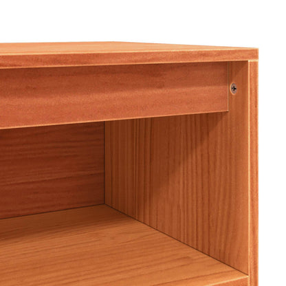 Sideboard Wax Brown 104.5 x 34 x 80 cm Solid Pine Wood