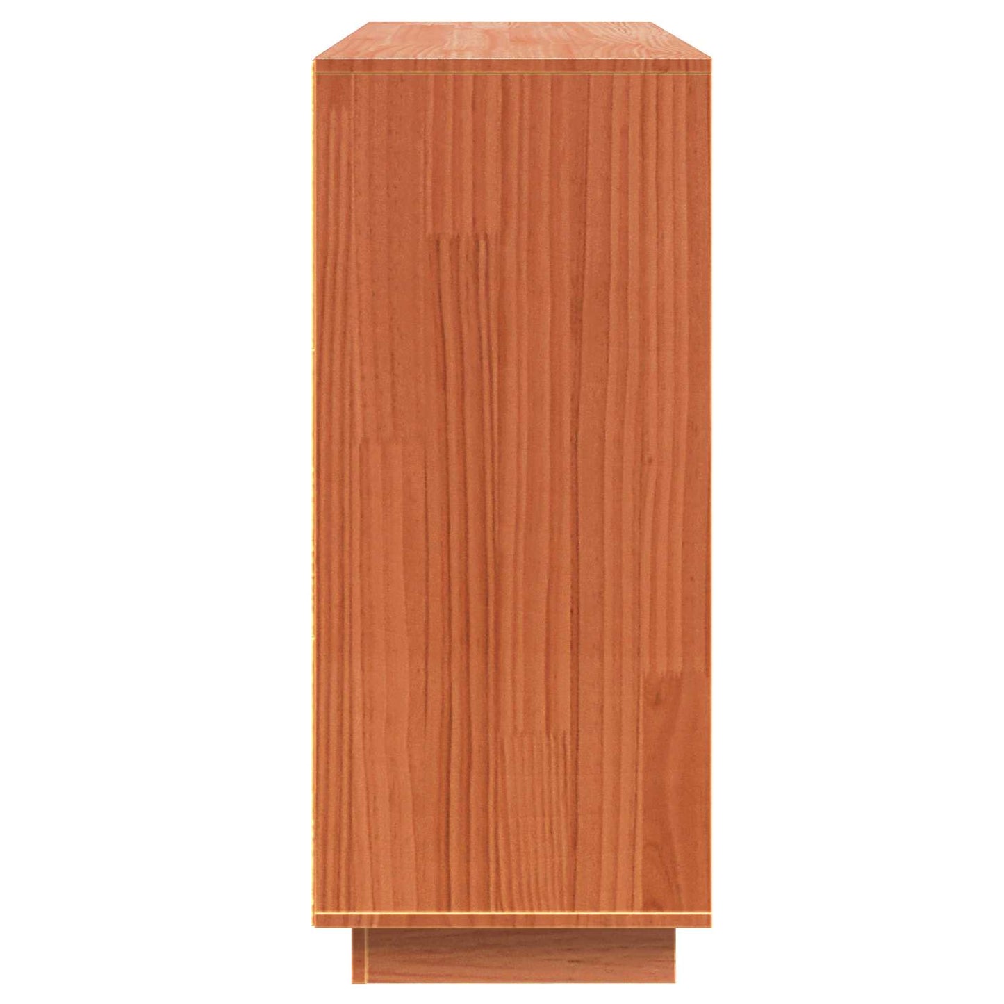 Sideboard Wax Brown 104.5 x 34 x 80 cm Solid Pine Wood