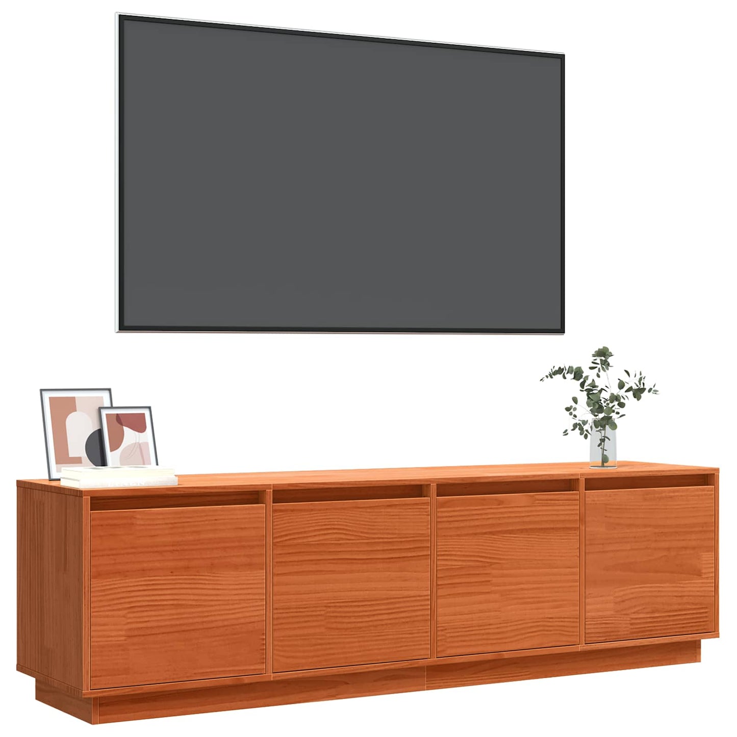 TV Cabinet Brown 156 x 37 x 45 cm Engineered Wood