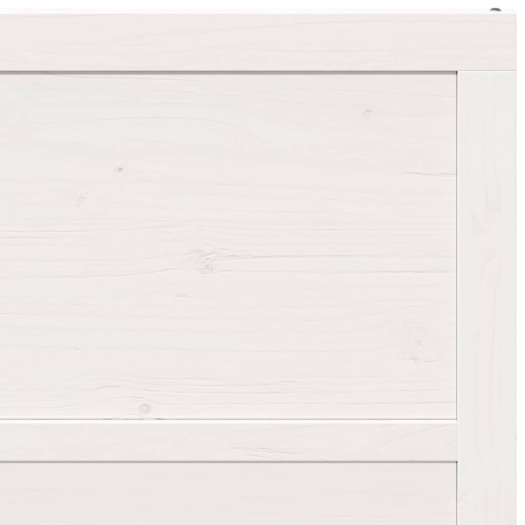 Barn Door White 90 x 2.5 x 208 cm Solid Pine Wood