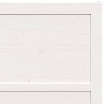 Barn Door White 90 x 2.5 x 208 cm Solid Pine Wood