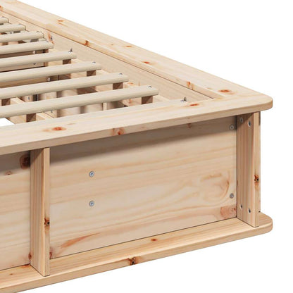 Bed Frame Brown 180 x 200 cm Solid Pine Wood
