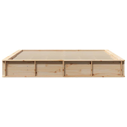 Bed Frame Brown 180 x 200 cm Solid Pine Wood
