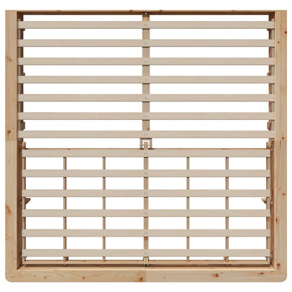 Bed Frame Brown 180 x 200 cm Solid Pine Wood