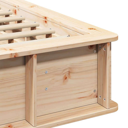 Bed Frame Brown 150 x 200 cm Solid Pine Wood