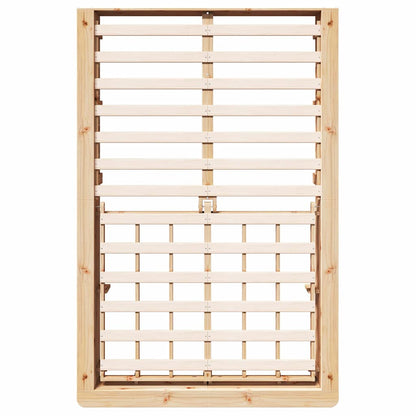 Bed Frame Brown 120 x 200 cm Solid Pine Wood