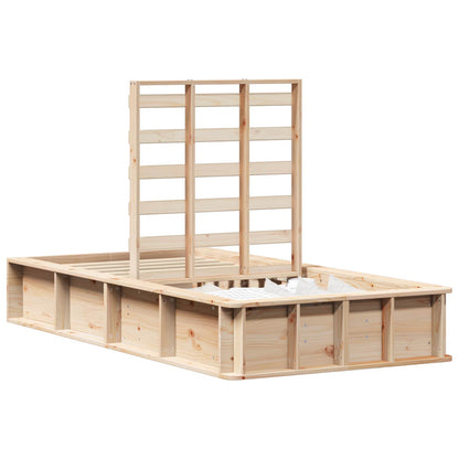 Bed Frame Brown 80 x 200 cm Solid Pine Wood