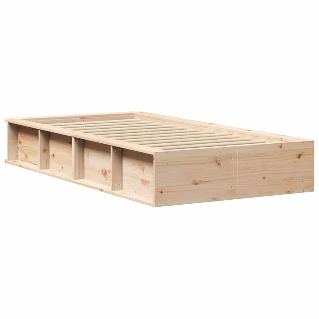 Bed Frame Brown 80 x 200 cm Solid Pine Wood