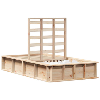 Bed Frame Brown 90 x 190 cm Solid Pine Wood