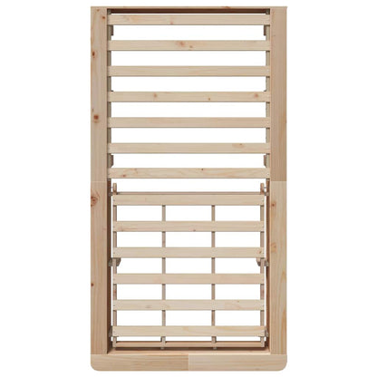 Bed Frame Brown 90 x 190 cm Solid Pine Wood