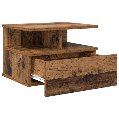 Floating Nightstand Old Wood 40 x 31 x 28 cm Engineered Wood