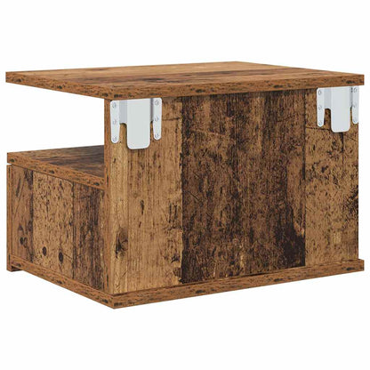 Floating Nightstand with Drawer 2 pcs Old Wood 40 x 31 x 28 cm