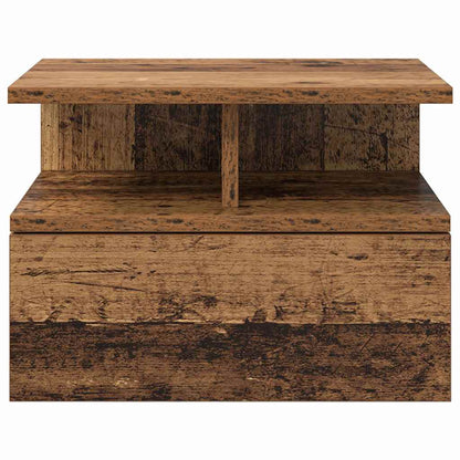 Floating Nightstand with Drawer 2 pcs Old Wood 40 x 31 x 28 cm