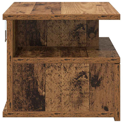 Floating Nightstand with Drawer 2 pcs Old Wood 40 x 31 x 28 cm