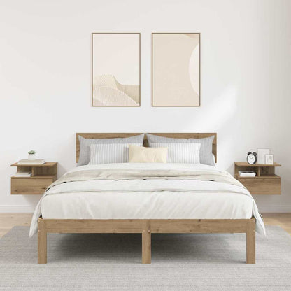 Floating Nightstand 2 pcs Artisan Oak 40 x 31 x 28 cm