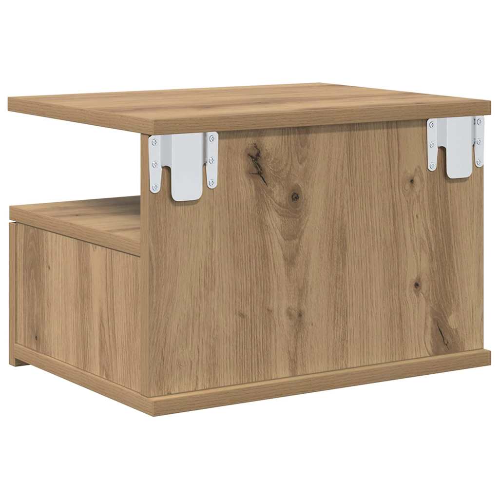 Floating Nightstand 2 pcs Artisan Oak 40 x 31 x 28 cm