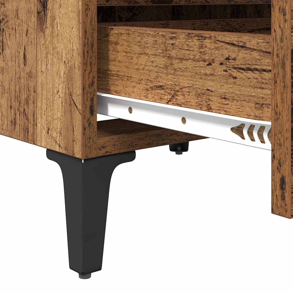 Bedside Cabinet 2 pcs Old wood 40 x 35 x 50 cm Engineered wood
