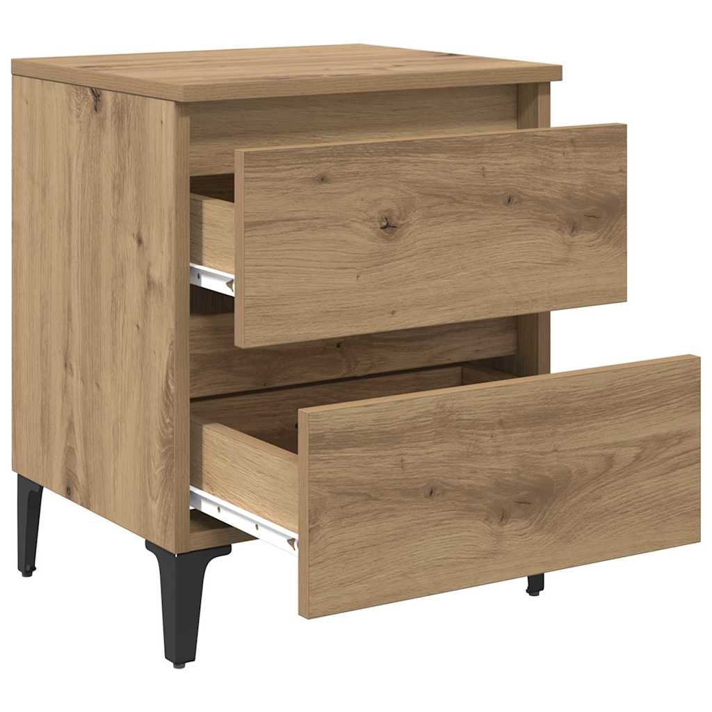 Bedside Cabinet Artisan Oak 40 x 35 x 50 cm Engineered Wood