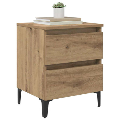 Bedside Cabinet 2 pcs Artisan Oak 40 x 35 x 50 cm