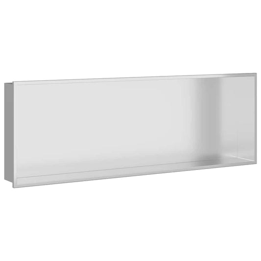 Shower Niche Silver 90 x 30 x 9.5 cm Stainless Steel