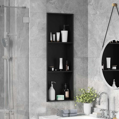 Shower Niche Black 92 x 32 x 10 cm Stainless Steel