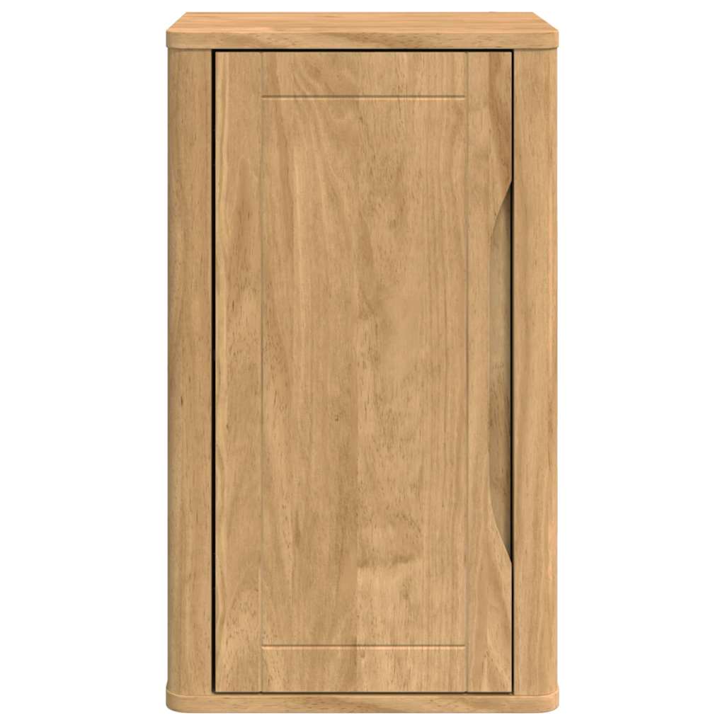 Bathroom Wall Cabinet with Door FLORO Wax Brown 35 x 30 x 60 cm
