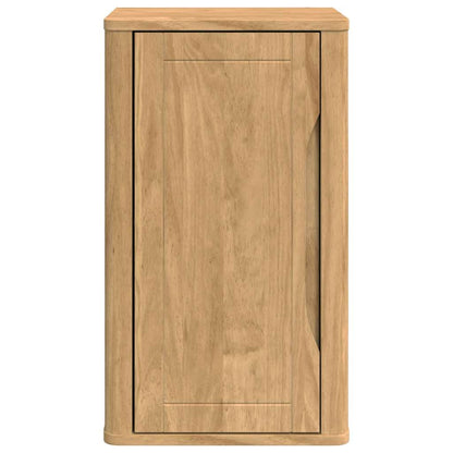 Bathroom Wall Cabinet with Door FLORO Wax Brown 35 x 30 x 60 cm