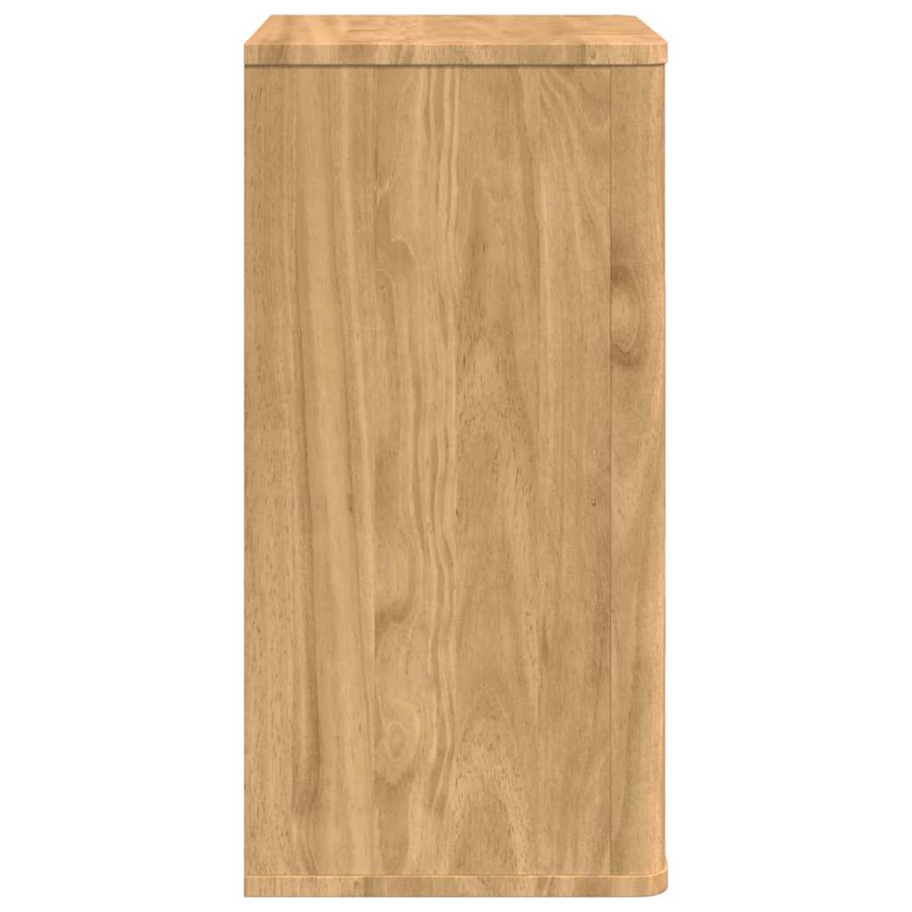 Bathroom Wall Cabinet with Door FLORO Wax Brown 35 x 30 x 60 cm