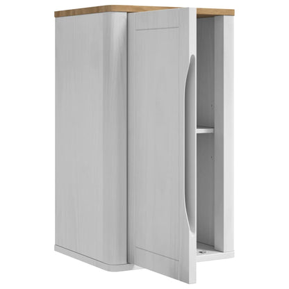 Bathroom Wall Cabinet with Shelf FLORO White 35 x 30 x 60 cm