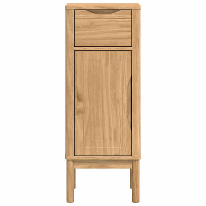 Bathroom Cabinet with Drawer FLORO Wax Brown 35 x 30 x 90 cm