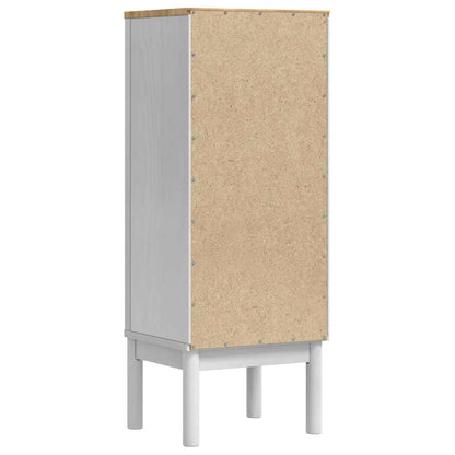 Bathroom Cabinet FLORO White 35 x 30 x 90 cm Solid Pine Wood