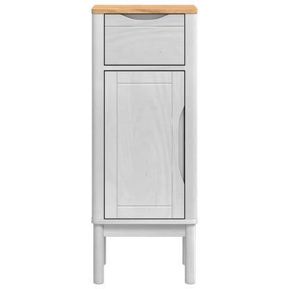 Bathroom Cabinet FLORO White 35 x 30 x 90 cm Solid Pine Wood