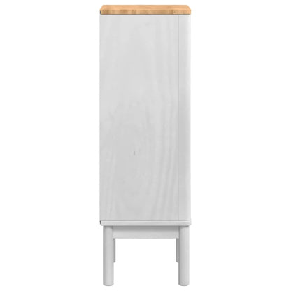 Bathroom Cabinet FLORO White 35 x 30 x 90 cm Solid Pine Wood