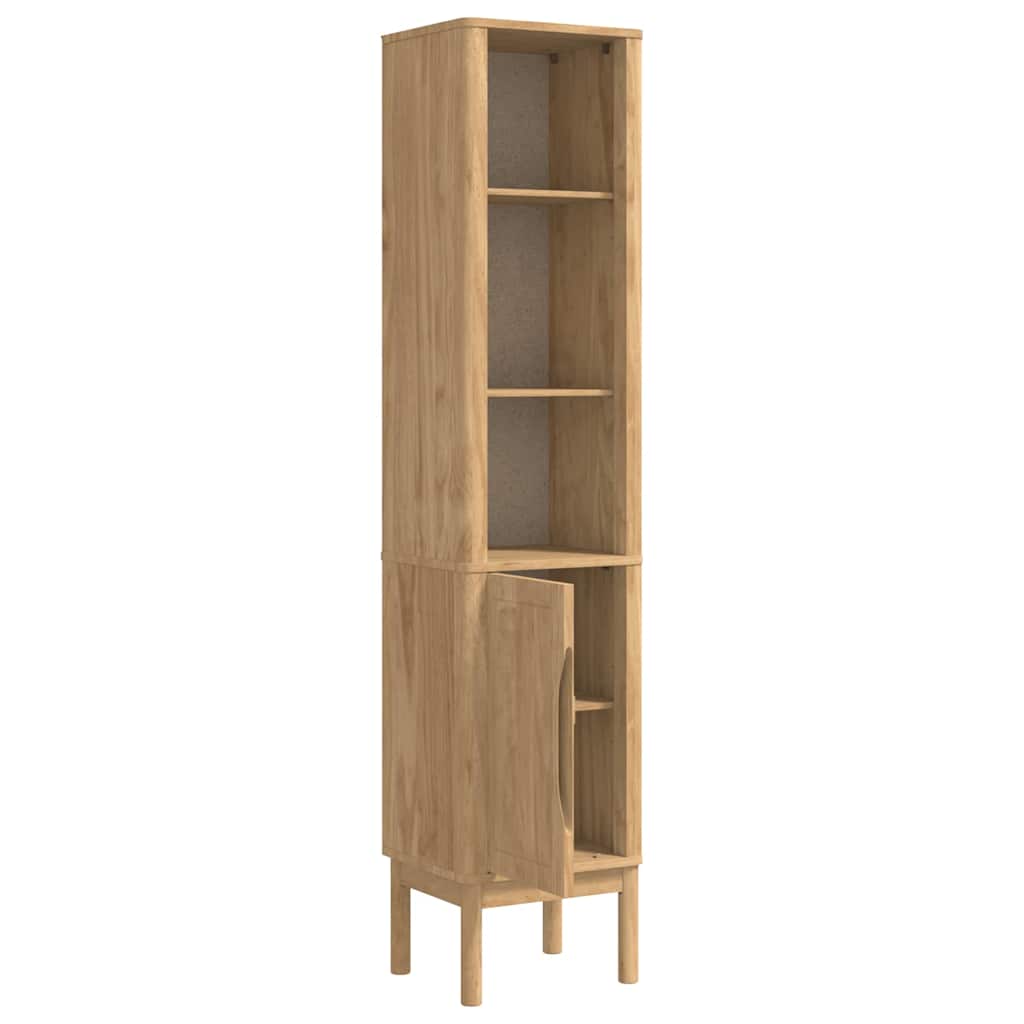Bathroom Tall Cabinet FLORO Wax Brown 35 x 30 x 160 cm